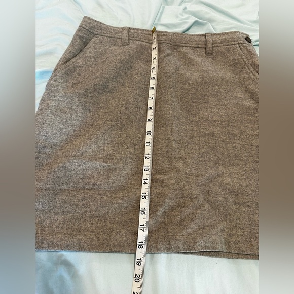 J Crew Women’s Wool Nylon Cashmere Mini Skirt Gray Lined. Sz: 10. Pockets. - Picture 4 of 13